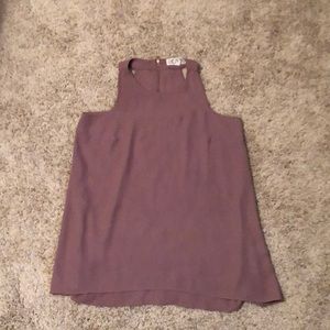 Pink Rose Mauve Tank Top Sz M